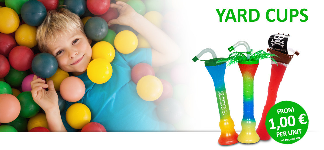 SLUSHYBOY Yard Cups and Refill Cups. Reusable and eye-catching.