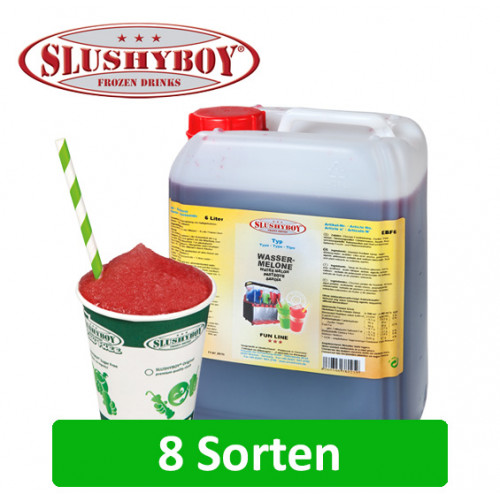 SLUSHYBOY® ORIGINAL 6-Liter Kanister Sirup in 8 Sorten