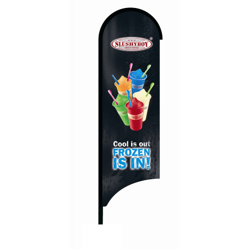 Beachflag without stand (330 x 90 cm), used