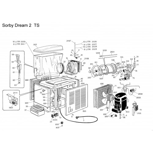 Compressor SPM, SB 2 - MPT12LA - 50Hz - R404A