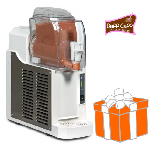Mini-Frozen Milkshake-Maschine NINA 1 x 1,5 Liter weiß, inkl. Milch-Shake Starterpaket im Wert von über 149,- Euro