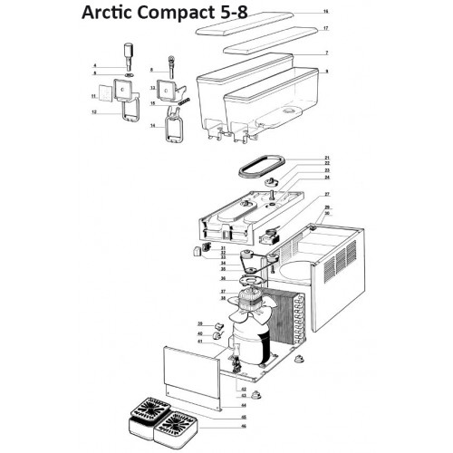 Riemenscheibe Motor UGOLINI, schwarz - Arctic Compact 5-8-12-20