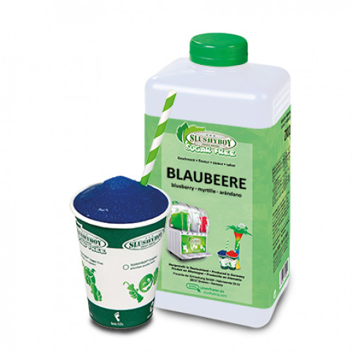 SLUSHYBOY® Sugar Free Blaubeere - 1 Liter Flasche
