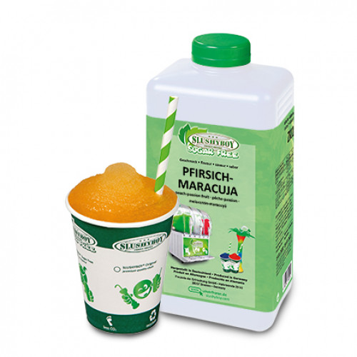 SLUSHYBOY® Sugar Free Pfirsich-Maracuja - 1 Liter Flasche
