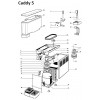 Drive belt fan motor UGOLINI, green - Arctic Compact 5-8 - Caddy 5