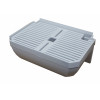Drip tray complete SIMONELLI/CAB, grey - square-cut